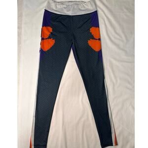 Clemson Tigers SC leggings with the tiger paws in the tigers colors size Small.